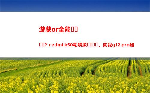 玩耍or**？redmi k50電競版、真我gt2 pro怎樣選？